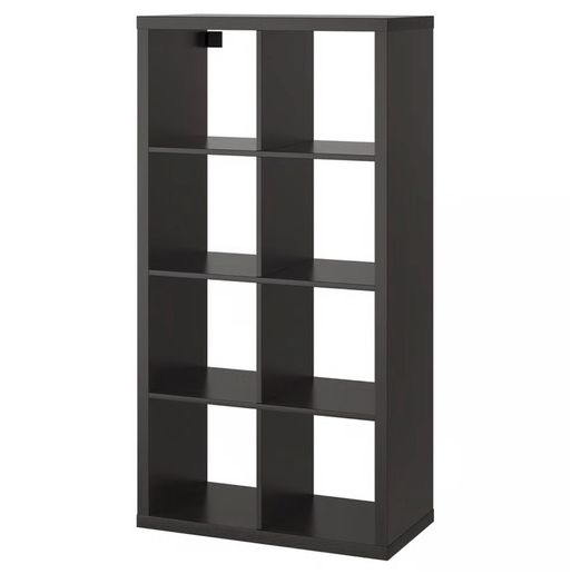 IKEA KALLAX Shelving unit, black, 77x147 cm