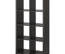 IKEA KALLAX Shelving unit, black, 77x147 cm