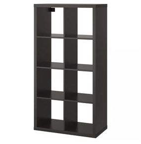 IKEA KALLAX Shelving unit, black, 77x147 cm