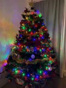 christmas tree pine 7 ft with stand and accessories