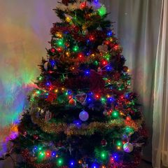 christmas tree pine 7 ft with stand and accessories