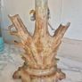 Antique German porcelain figural spill vase tree trunk & maiden c,1900 Image 2