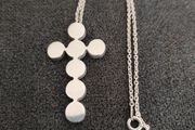 925 silver cross pendant necklace