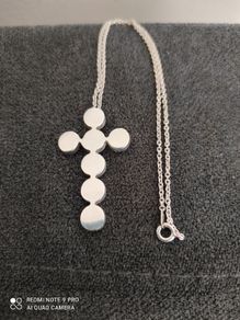925 silver cross pendant necklace