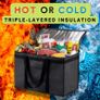 Insulated Delivery Bag XXL by NZ Home, Hot & Cold Food Bag. Ideal for Pizza, Indian, Chinese, Kebabs. Suitable for Deliveroo, FEAST, One Delivery, Uber Eats, Foodhub Image 2