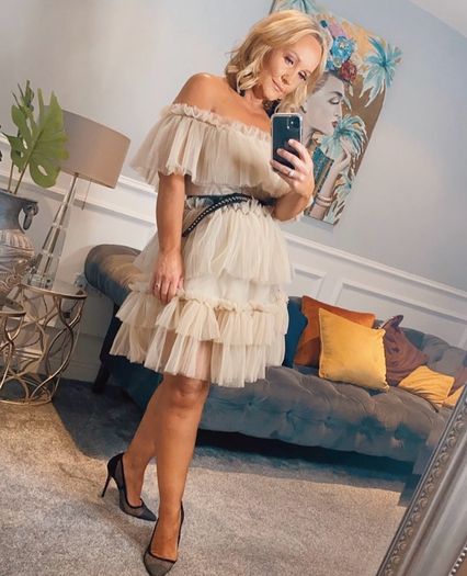 h&m tulle dress