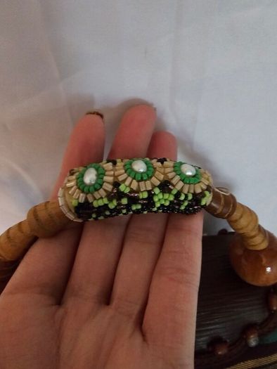 Mary Frances Vintage Designer Beaded Bag With Semi Precious S