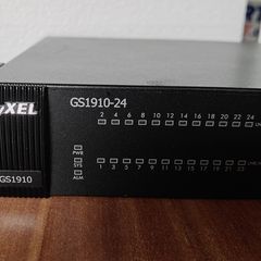 Zyxel 24 port gigabit Ethernet switch.