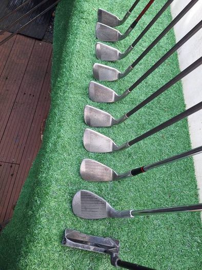 Golf clubs, starter set and bag