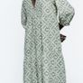Zara cotton summer dress, green tones Image 5