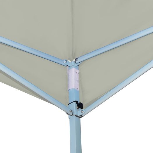 Folding Gazebo with 4 Sidewalls Cream