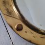Antique brass porthole/convex mirror Image 2