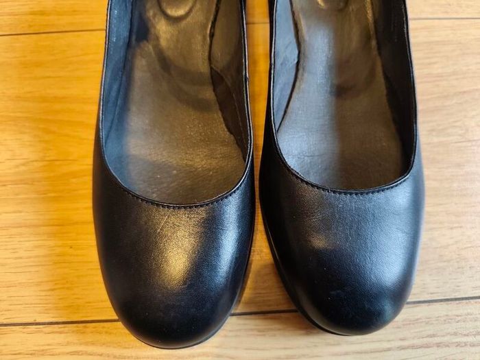 Camper Katie Black Leather Mary Janes  New Without Tags