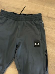 Under Armour Mens Grey Woven Training Tracksuit Bottoms