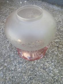 Vintage Satin Oil Lampshade
