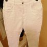 Women's White Pearl Jeans NWOT SIZE 12 Image 3