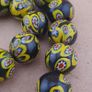 Antique Murano Style Millefiori Glass Beads Necklace 22 inches Strands Image 5