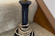 Vintage 1980s candlestick table lamp RESTO CONDITION