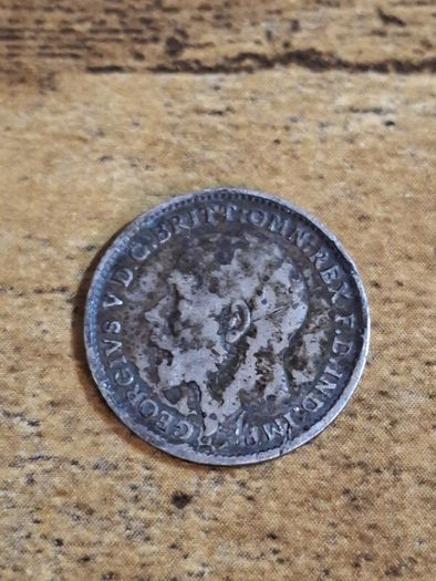 Great Britain UK 1914, 3 Pence / Threepence, George V, Silver Coin - free standard postage