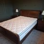 King bed, mattress, lockers and side lamps Image 2