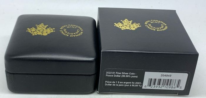 Canada 2023 Silver Peace Dollar Selective Rose Gold Plating