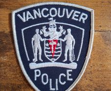 Vintage Vancouver Canada Police Shoulder Badge, obsolete - free standard postage