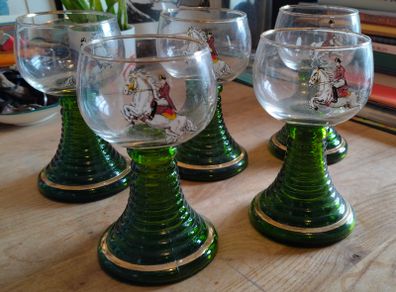 Vintage Beehive Stem Glasses