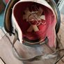 Vintage Stadium Motorcycle Helmet Image 5