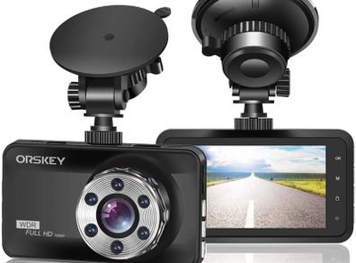 Dash Cam 1080P Full HD Car Camera DVR Dashboard Camera Video Recorder In Car Camera Dashcam for Cars 170 Wide Angle WDR with 3.0" LCD Display Night Vision Motion Detection and G-sensor
