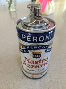 Peroni Nastro Azzurro 70's can lighter