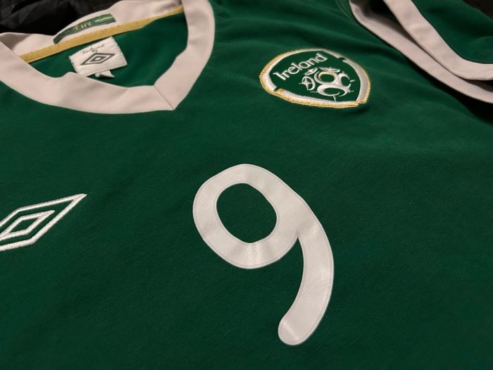 Republic Of Ireland Match Worn / Issue 2010 2011 Home Jersey Shirt Umbro