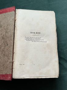 Antique Rob Roy book