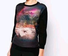 Ted Baker silk cashmere waterfall sweater