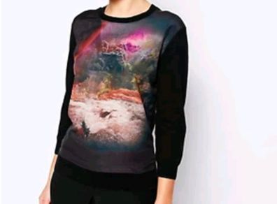 Ted Baker silk cashmere waterfall sweater