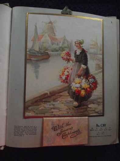 1936 Greeting card and Calendar sample book - The Royal Art Private Christmas Greeting Cards