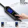 Ev Charger Cable Type 2 to 3 Pin UK Plug 5M, 3KW 13A with Adjustable Current, Includes UI Display Screen, Storage Bag & Wall Mount Image 2