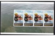 2012 Ireland 150th Anniversary of the Dublin Fire Brigade (DFB) Water Rescue Commemorative Stamp Booklet Pane Mint Never Hinged (MNH). Hibernian HP219
