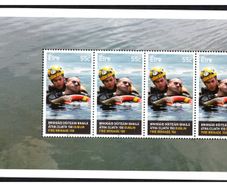 2012 Ireland 150th Anniversary of the Dublin Fire Brigade (DFB) Water Rescue Commemorative Stamp Booklet Pane Mint Never Hinged (MNH). Hibernian HP219