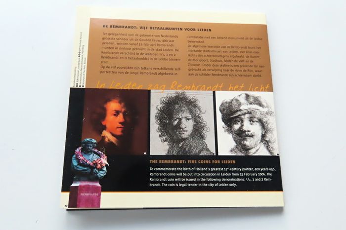 Rembrandt BUNC special coins set - Royal Dutch Mint 2006