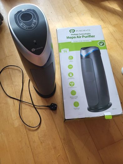 Puremate HEPA Air Purifier and Ioniser with UV-C Sanitiser Eliminates viruses