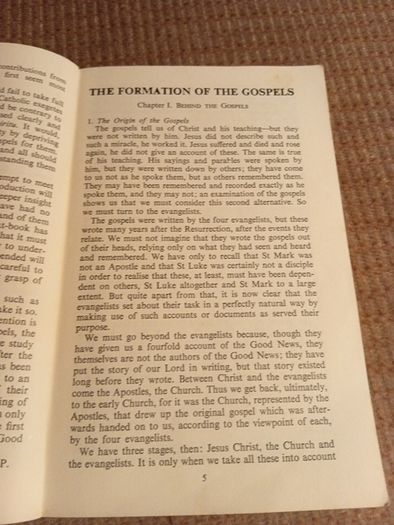 1960 The Gospels Part I Formation of the Gospels, the Gospel of St. Matthew Religious. Vintage.