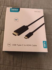 Choetech Usb-c To Hdmi Cable 1.8m - 4k 60hz Brand New Sealed