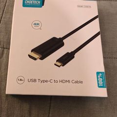 Choetech Usb-c To Hdmi Cable 1.8m - 4k 60hz Brand New Sealed