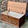 Antique Pine Blanket Box Image 2