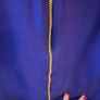 Cadbury Purple Coast Dress with full length gold zip - Size 10 Image 5