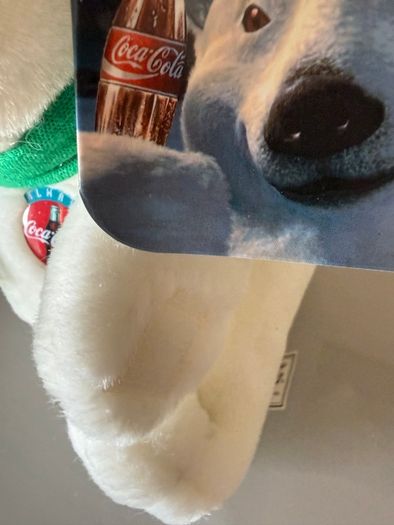 1993 vintage Coca-Cola polar bear soft toy
