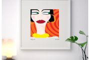 Lady One, Large Framed Print by artist Helen Mathews