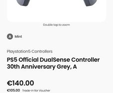 PS5 Official DualSense Controller 30th Anniversary Grey