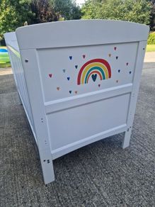 Obaby White Grace Inspire Cot Bed with Obaby mattress included