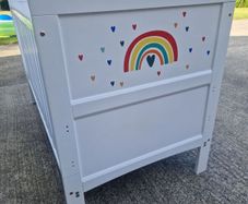 Obaby White Grace Inspire Cot Bed with Obaby mattress included